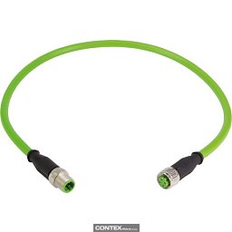 Obrázek pro produktM12 Cable Assembly D-cod st/st m/f 1,0m