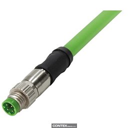 Obrázek pro produktM8 Cable Assembly D-cod st/- m/- 2,0m