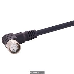 Obrázek pro produktM23_12P FE,Int-thread,ANG PUR cable,5M