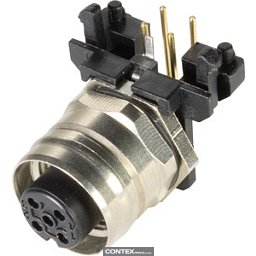 Obrázek pro produktM12-PCB-THT-2PC-4P-ACOD-F-ANG-SHLD