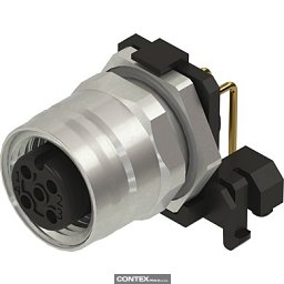 Obrázek pro produktM12-PCB-THT-2PC-5P-ACOD-F-ANG-SHLD