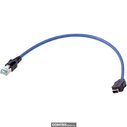 Obrázek pro produktix Ind. - DB RJ45 Cat.6A FRNC blue 0,5m