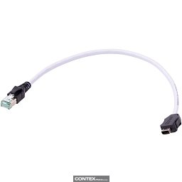 Obrázek pro produktix Ind. - DB RJ45 Cat.6A FRNC white 0,5m
