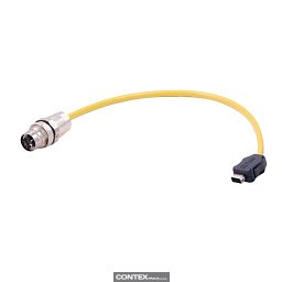 Obrázek pro produktix Type A - M12X PFT f Cat. 6A PUR 0,3m