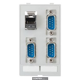 Obrázek pro produktHan-Port Data modul (3xSUB-D9, m-m; 1xRJ