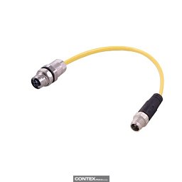 Obrázek pro produktM12 X-cod 8-pol st/PFT m/f PUR 1.0m