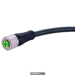 Obrázek pro produktM12 T-cod 4-pol st/- f/- PUR 1,0m